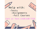 Hire an expert to help you with online courses and tests! |