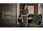 Military Luxe Panel Detailed Dress for Women - Get Refined Formal Wear | Midweek
